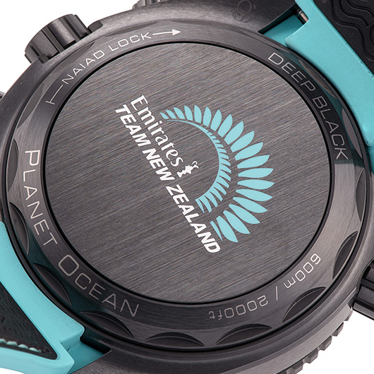 オメガ シーマスター プラネットオーシャン 600M 215.92.46.51.01.003 ブラック/ターコイズ 新品 サブカット 3枚目