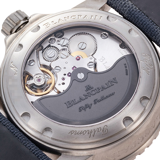 ブランパン フィフティ ファゾムス 5015-12B40-O52A ブルー 中古 サブカット 4枚目