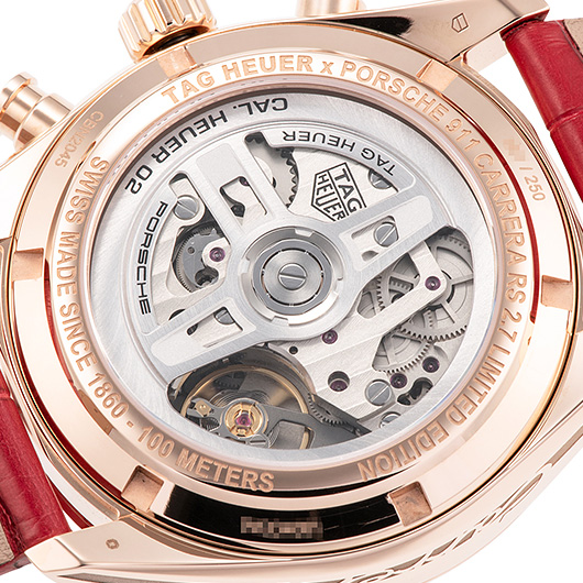 タグ・ホイヤー カレラ クロノグラフ ポルシェ RS 2.7 リミテッド エディション CBN2045.FC8316 ホワイト 中古 サブカット 4枚目