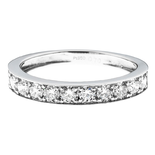 ノーブランド ダイヤモンド エタニティ リング 4121640 プラチナ 新品 サブカット 4枚目