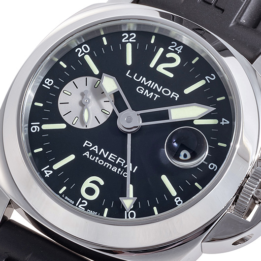 パネライ ルミノールGMT アッチャイオ PAM01088 ブラック/シルバー 中古 サブカット 1枚目