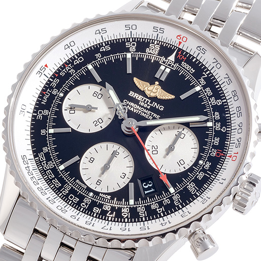 ブライトリング ナビタイマー01 A022B01NP ブラック/シルバー 中古 サブカット 1枚目