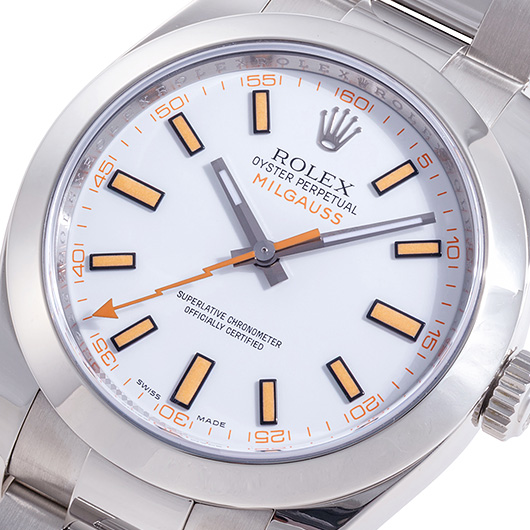 ロレックス ミルガウス 116400 ホワイト 中古 サブカット 1枚目
