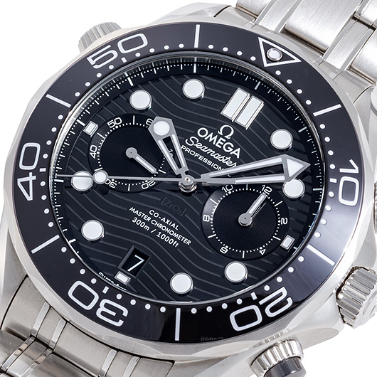 オメガ シーマスター300M コーアクシャル マスタークロノメーター クロノグラフ 210.30.44.51.01.001 ブラック 中古 サブカット 1枚目