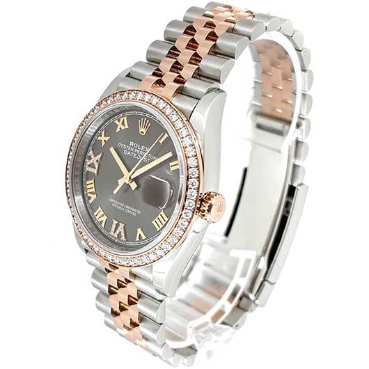 ロレックス デイトジャスト36 126281RBR グレー（ダークロジウム） 中古 サブカット 1枚目