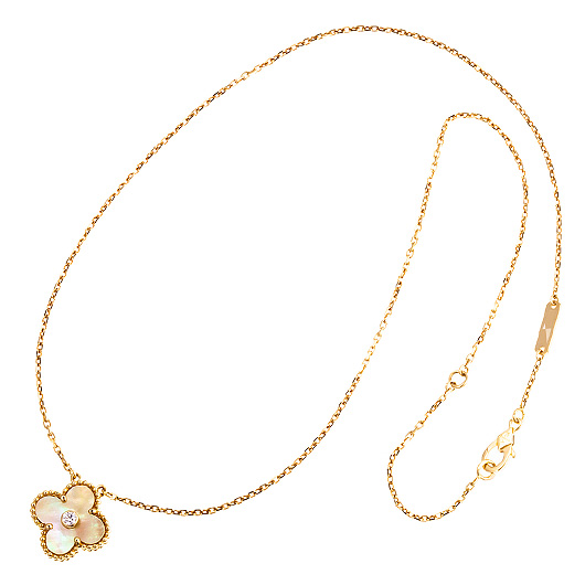 ヴァンクリーフ＆アーペル ヴィンテージ アルハンブラ ペンダント --- イエローゴールド 中古 サブカット 2枚目