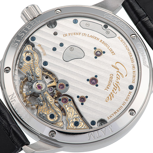 グラスヒュッテオリジナル パノリザーブ 65-01-02-02-04 シルバー 中古 サブカット 3枚目