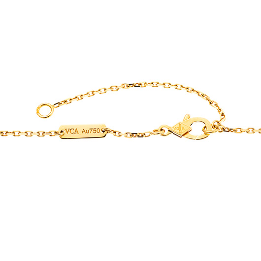 ヴァンクリーフ＆アーペル ヴィンテージ アルハンブラ ペンダント イエローゴールド/レッド 中古 サブカット 3枚目