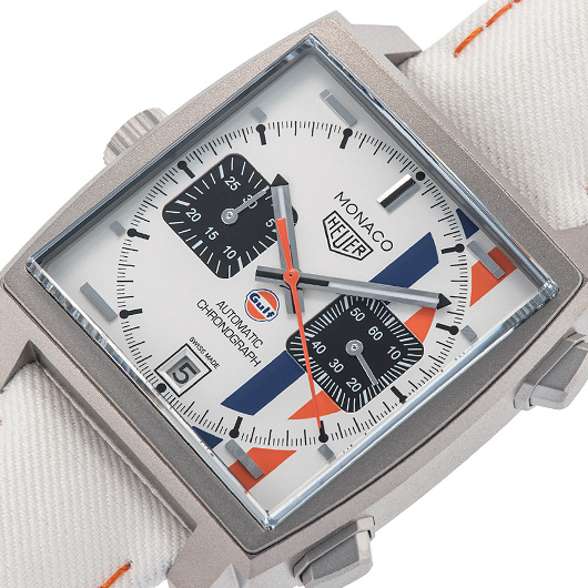 タグ・ホイヤー モナコ クロノグラフ ガルフ CAW218G.EB0393 ホワイト 新品未使用 サブカット 1枚目