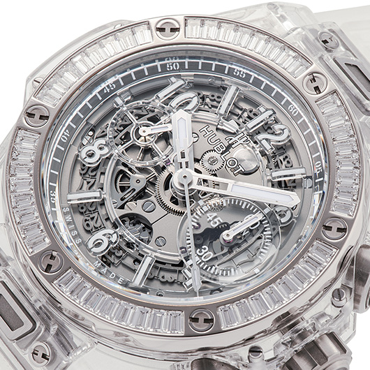 ウブロ ビッグバン ウニコ サファイアバゲット 411.JX.4802.RT.1904 グレー 中古 サブカット 1枚目