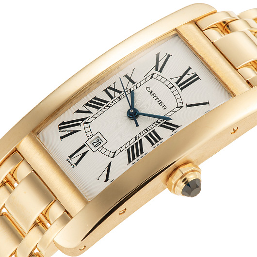 カルティエ タンクアメリカンMM W26035K2 シルバー 中古 サブカット 1枚目