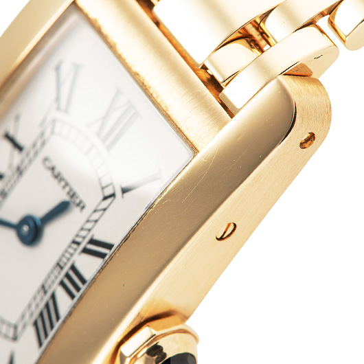 カルティエ タンクアメリカンMM W26035K2 シルバー 中古 サブカット 4枚目