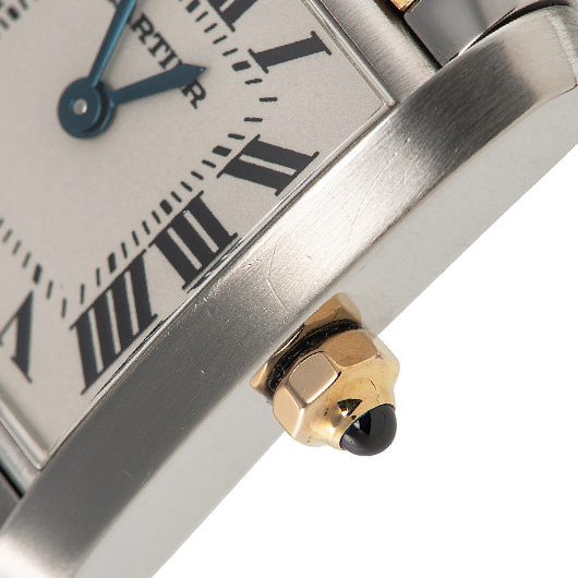 カルティエ タンクフランセーズSM W51007Q4 ホワイト 中古 サブカット 3枚目