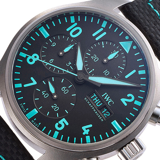 IWC パイロットウォッチ クロノグラフ 41 メルセデス AMG ペトロナス フォーミュラワン チーム IW388108 ブラック/ターコイズ 中古 サブカット 1枚目