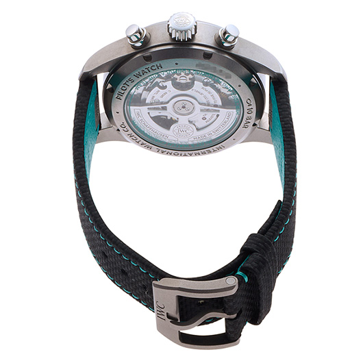 IWC パイロットウォッチ クロノグラフ 41 メルセデス AMG ペトロナス フォーミュラワン チーム IW388108 ブラック/ターコイズ 中古 サブカット 2枚目