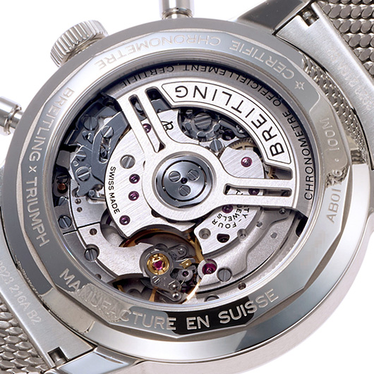 ブライトリング トップタイム B01 トライアンフ AB01764A1C1A1 アイスブルー/ブラック 中古 サブカット 3枚目