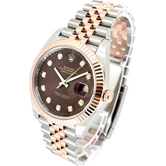 ロレックス デイトジャスト41 126331G ブラウン（チョコ） 中古 サブカット 1枚目