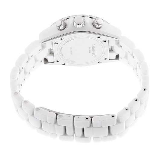 シャネル J12 クロノグラフ H1007 ホワイト 中古 サブカット 2枚目