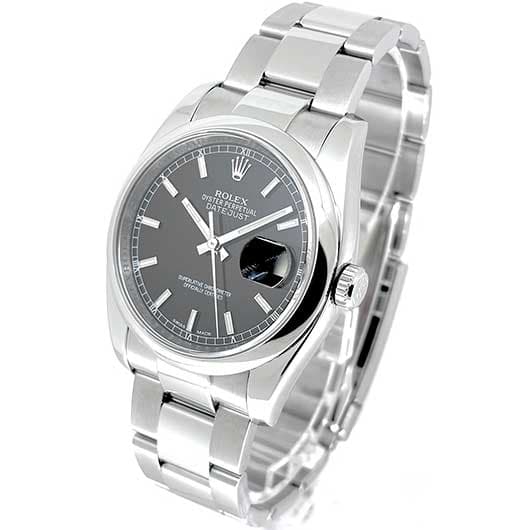 ロレックス デイトジャスト 116200 ブラック 中古 サブカット 1枚目