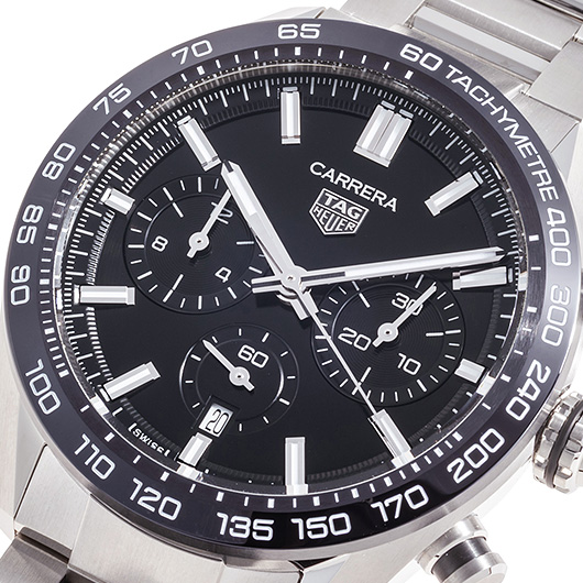 タグ・ホイヤー カレラ スポーツ クロノグラフ キャリバー ホイヤー02 CBN2A1B.BA0643 ブラック 中古 サブカット 1枚目