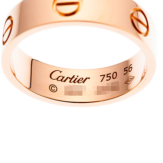 カルティエ ラブ リング クラシック ピンクゴールド 中古 サブカット 3枚目