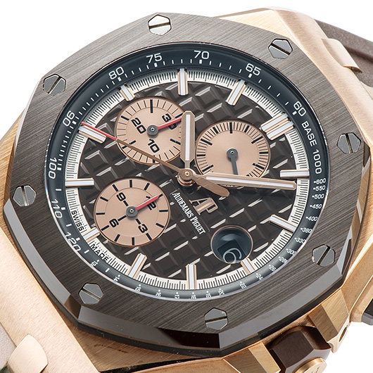 オーデマ・ピゲ ロイヤルオーク オフショア クロノグラフ 26401RO.OO.A087CA.01 ブラウン/ピンク 中古 サブカット 1枚目