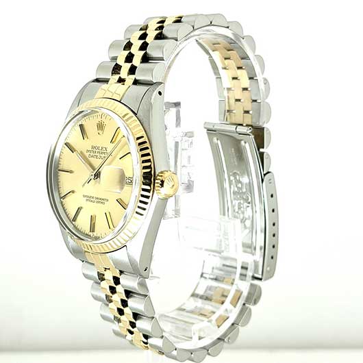 ロレックス デイトジャスト 16013 シャンパン アンティーク サブカット 1枚目
