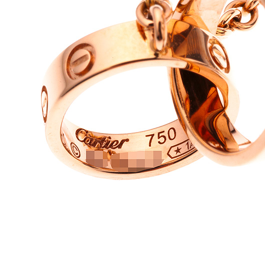 カルティエ ベビーラブ ネックレス ピンクゴールド 中古 サブカット 4枚目