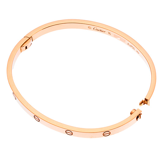 カルティエ ラブ ブレスレット SM ピンクゴールド 中古 サブカット 4枚目