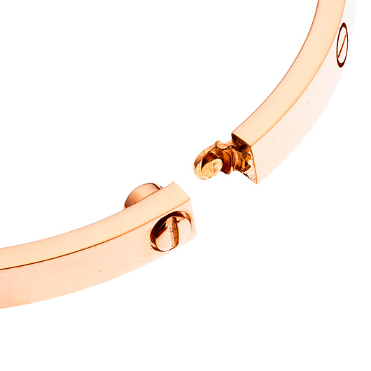 カルティエ ラブ ブレスレット SM ピンクゴールド 中古 サブカット 5枚目