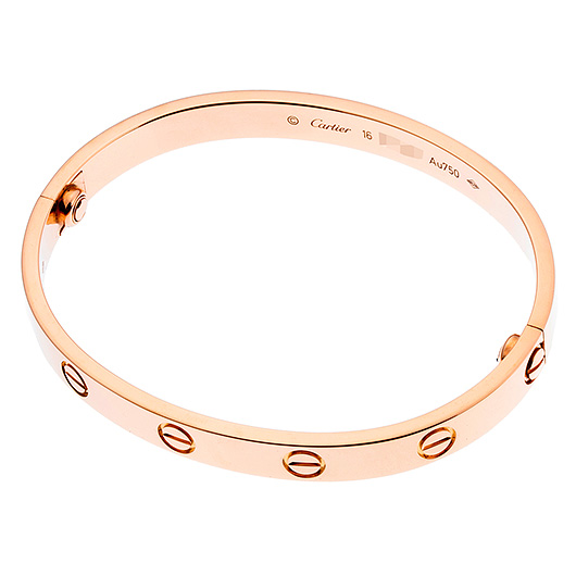 カルティエ ラブ ブレスレット クラシック ピンクゴールド 中古 サブカット 3枚目