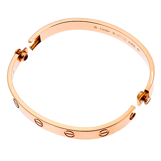 カルティエ ラブ ブレスレット クラシック ピンクゴールド 中古 サブカット 4枚目