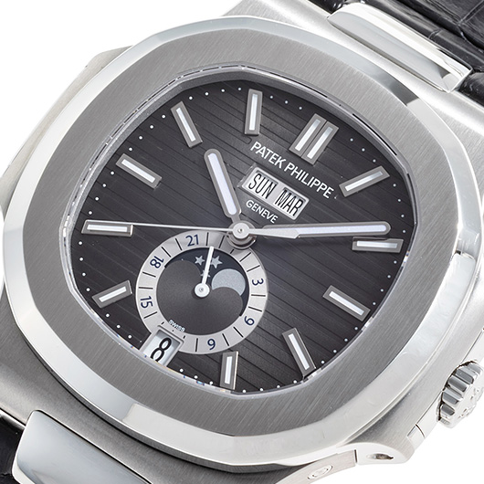 パテックフィリップ ノーチラス 年次カレンダー 5726A-001 ブラック 中古 サブカット 1枚目