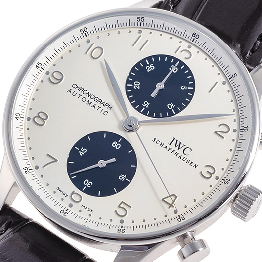 IWC ポルトギーゼ クロノグラフ IW371464 ホワイト/ブラック 中古 サブカット 1枚目