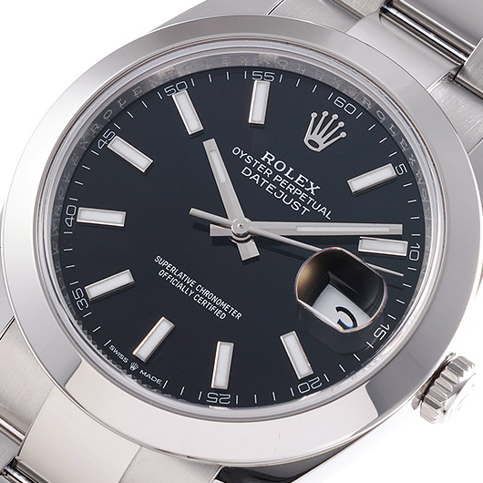 ロレックス デイトジャスト41 126300 ブラック 中古 サブカット 1枚目