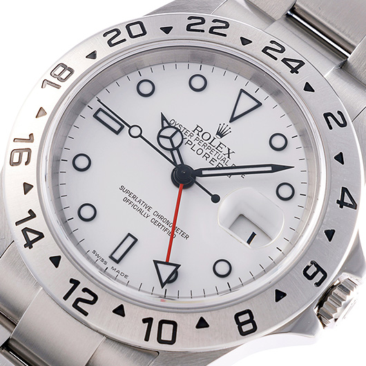 ロレックス エクスプローラーⅡ 16570 ホワイト 中古 サブカット 1枚目