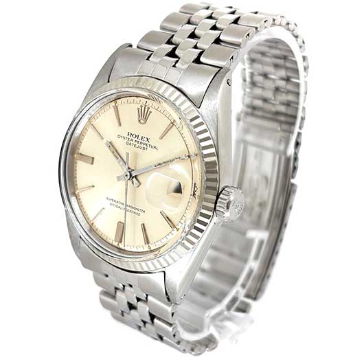 ロレックス デイトジャスト 1601/4 シルバー アンティーク サブカット 1枚目