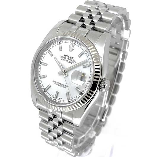 ロレックス デイトジャスト 116234 ホワイト 中古 サブカット 1枚目
