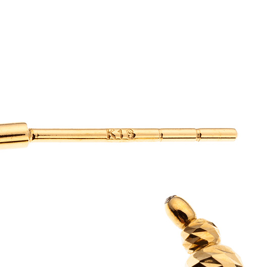 ノーブランド 18K ゴールド ピアス 4127920 イエローゴールド 新品 サブカット 3枚目