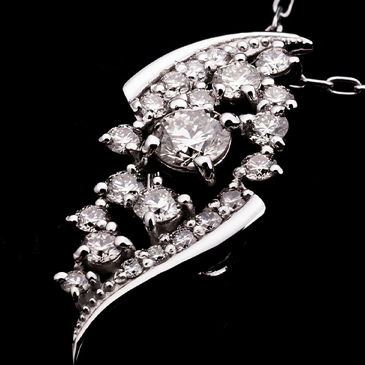 ノーブランド ダイヤモンド ネックレス 4647730 プラチナ 新品 サブカット 5枚目