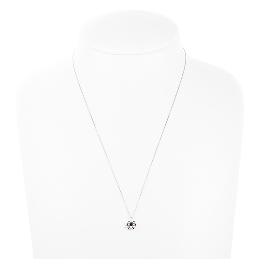 ノーブランド 一粒 ダイヤモンド ネックレス 13016693 プラチナ 新品 サブカット 1枚目