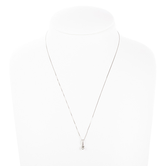 ノーブランド ダイヤモンド ネックレス 11027746 プラチナ 新品 サブカット 1枚目