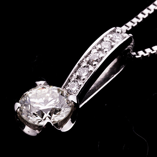 ノーブランド ダイヤモンド ネックレス 11027746 プラチナ 新品 サブカット 6枚目