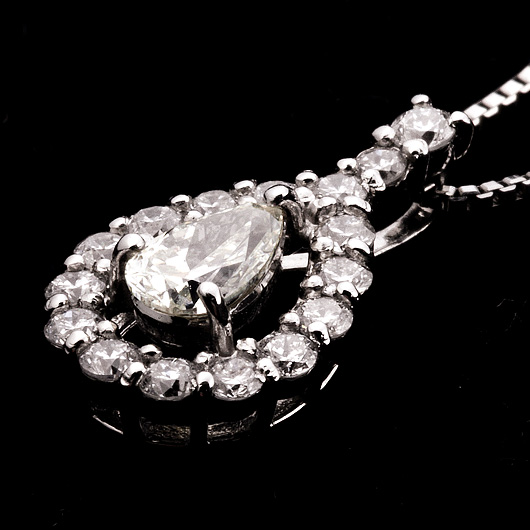 ノーブランド ダイヤモンド ネックレス 11021388 プラチナ 新品 サブカット 6枚目