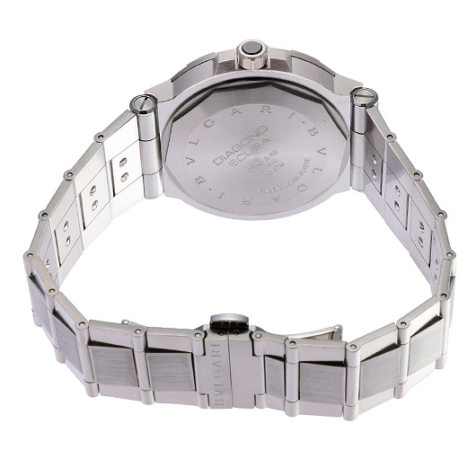 ブルガリ ディアゴノプロフェッショナル スクーバ DP41BSSSD（102323） ブラック 中古 サブカット 2枚目