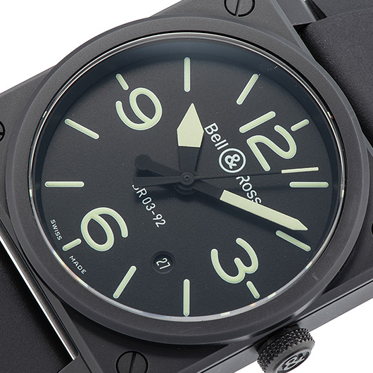 ベル＆ロス BR03-92 ナイトラム BR0392-BL3-CE/SCA ブラック 中古 サブカット 1枚目