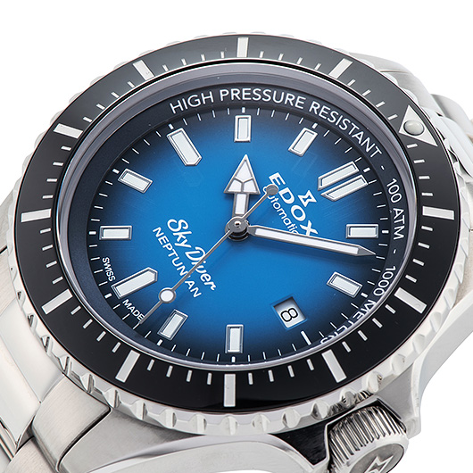 エドックス ネプチュニアン オートマティック 80120-3NM-BUIDN ブルー 中古 サブカット 1枚目