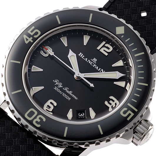ブランパン フィフティ ファゾムス オートマチック 5010-1130-B64A ブラック 新品 サブカット 1枚目