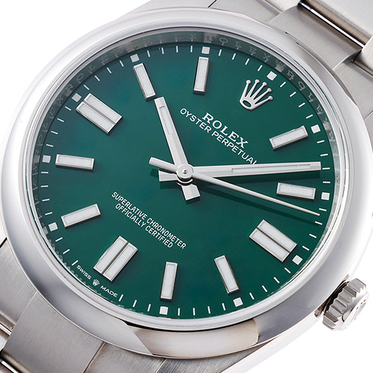 ロレックス オイスター パーペチュアル41 124300 グリーン 中古 サブカット 1枚目