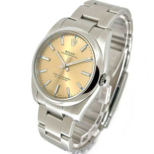 ロレックス オイスター パーペチュアル 114200 ホワイトグレープ 中古 サブカット 1枚目